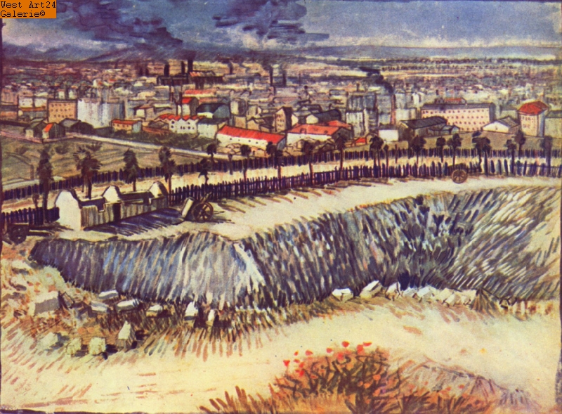 Fabrikstadt nach van Gogh Gemäldeimitation
